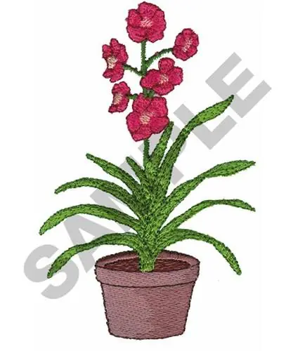 Budget FLOWER POT Embroidery Design