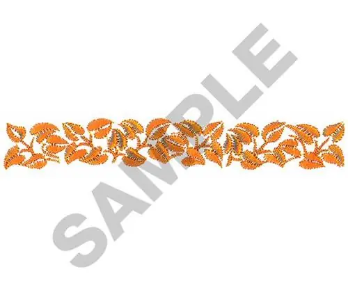 Original LEAF BORDER 252 Embroidery Design