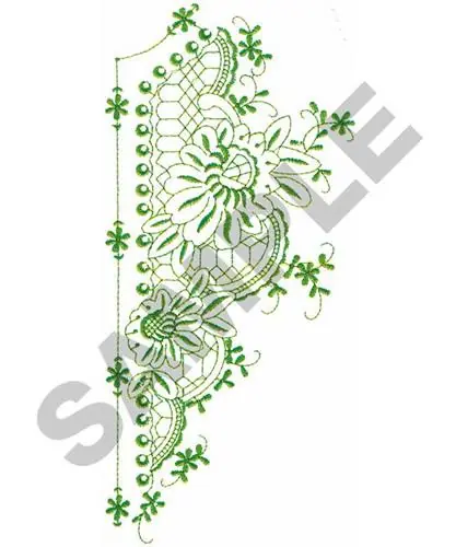 No Minimum Order FLORAL MOTIF 264 Embroidery Design