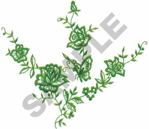 Markdown FLORAL MOTIF 25 Embroidery Design