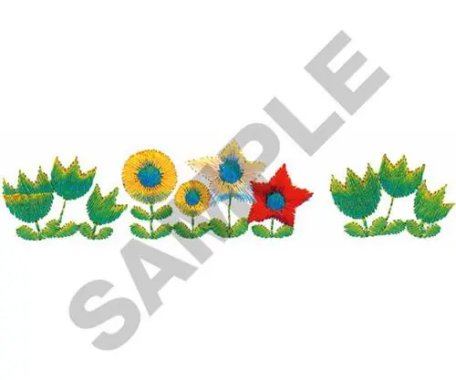 FLORAL BORDER 293 Embroidery Design Free Returns