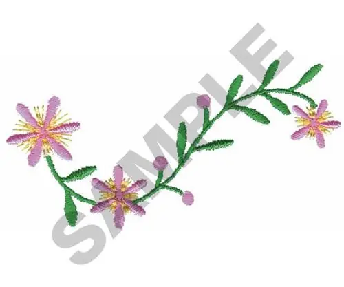 Worldwide Shipping FLORAL BORDER Embroidery Design