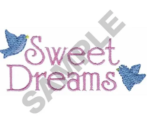 Wholesale SWEET DREAMS BIRDS Embroidery Design