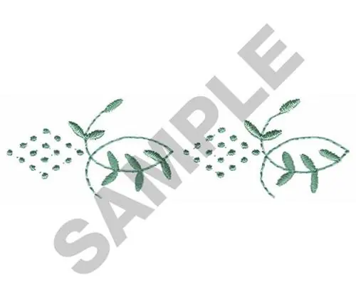 Original LEAF DESIGN BORDER Embroidery Design