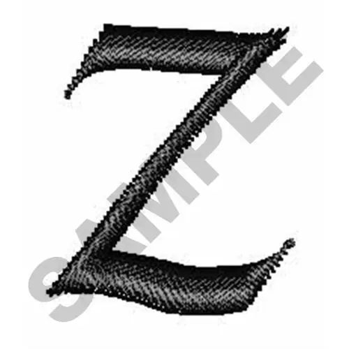 Grab Now INVITATION FONT Z Embroidery Design