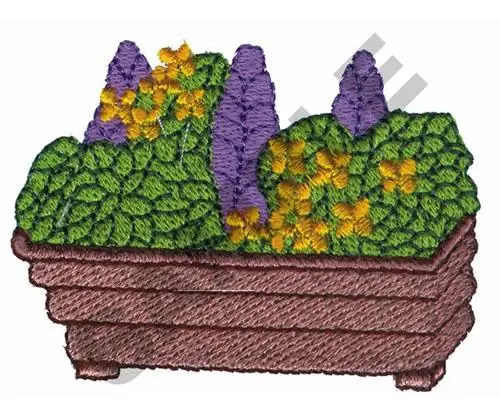 Today Only FLORAL POT Embroidery Design