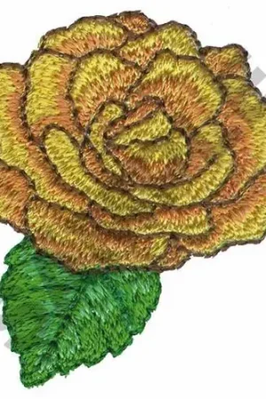 YELLOW ROSE Embroidery Design New Release