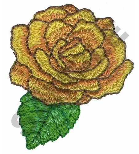 YELLOW ROSE Embroidery Design New Release