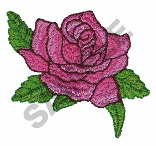 Free Delivery PINK ROSE Embroidery Design