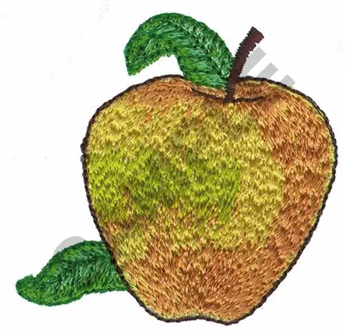Wholesale YELLOW APPLE Embroidery Design