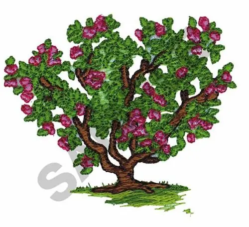 Bargain Flowering Tree Embroidery Design