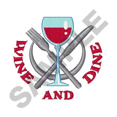 Editor’s Pick WINE AND DINE Embroidery Design