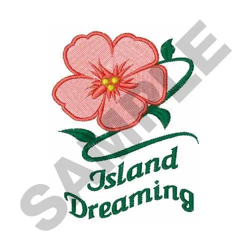 ISLAND DREAMING Embroidery Design Crafted