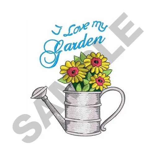 Bulk Order I LOVE MY GARDEN Embroidery Design