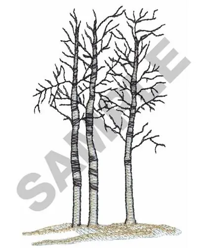 Buy Online Winter Trees Embroidery Design