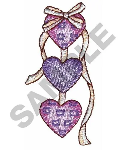 Hearts On A Ribbon Embroidery Design Free Returns
