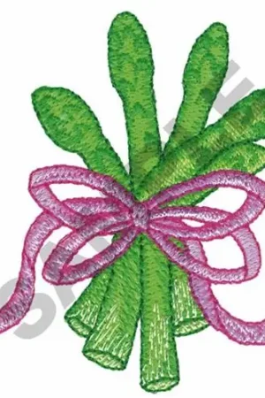 Asparagus Bouquet Embroidery Design Limited Time