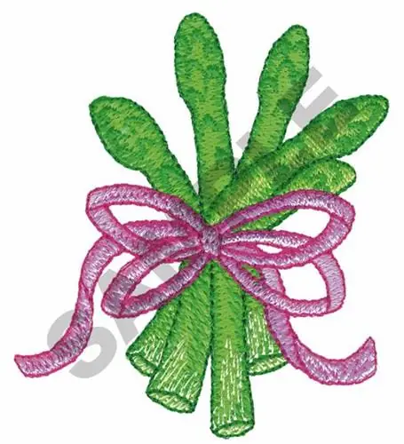 Asparagus Bouquet Embroidery Design Limited Time