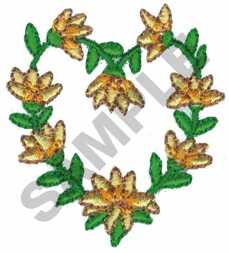 Floral Heart Wreath Embroidery Design Top Rated