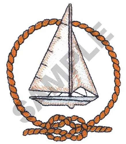 SAILBOAT Embroidery Design Final Sale