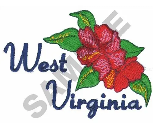 West Virginia Embroidery Design Viral