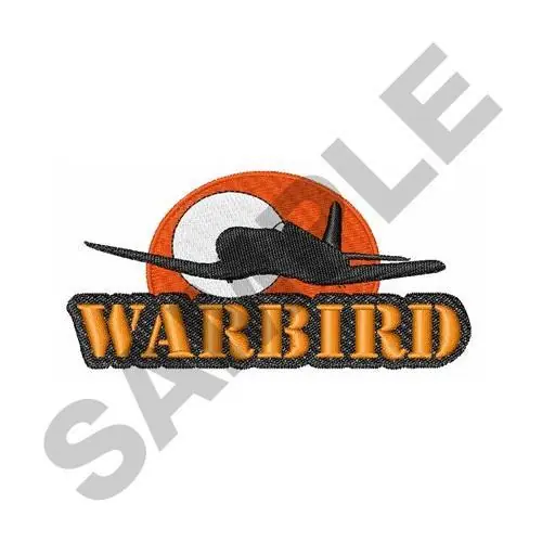 MILITARY WARBIRD Embroidery Design Next Day Delivery