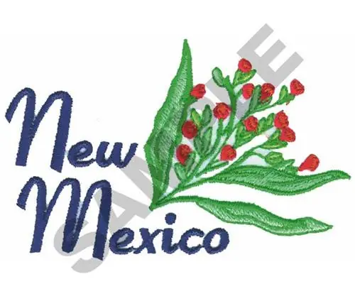 Fan Favorite New Mexico Embroidery Design