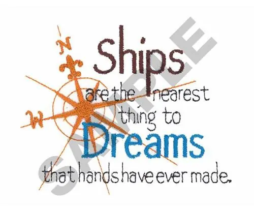 SHIPS DREAMS Embroidery Design Holiday Sale