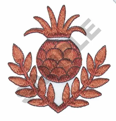 Pineapple Embroidery Design Cheap