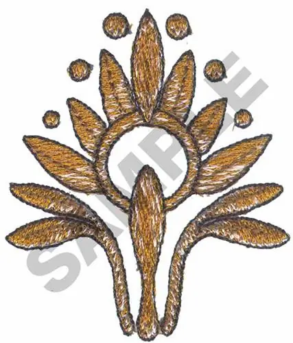 Time-Limited GOLD LEAVES Embroidery Design