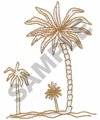 Wholesale PALM TREES Embroidery Design