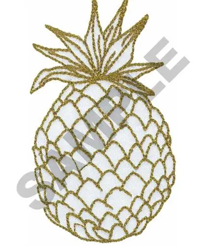 Warranty Included PINEAPPLE Embroidery Design