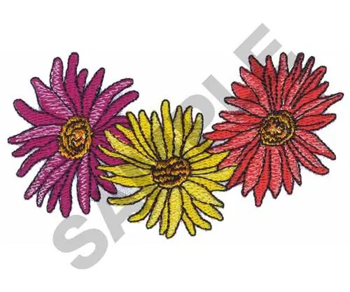 DAISY BORDER Embroidery Design Big Sale