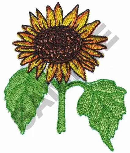 SUNFLOWER Embroidery Design Low Price