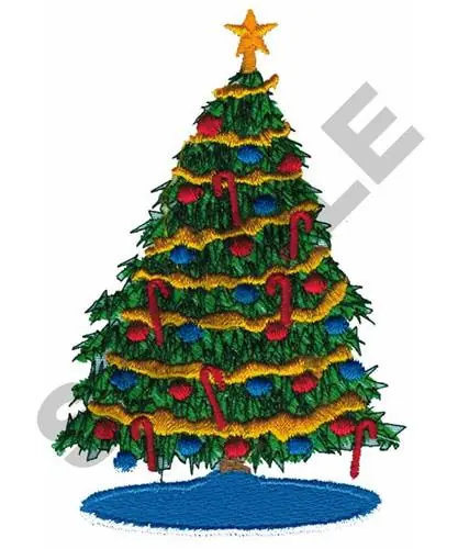 Secure Checkout CHRISTMAS TREE Embroidery Design