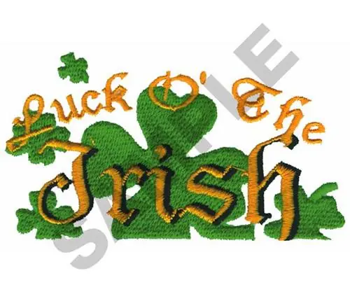 Trending LUCK O THE IRISH Embroidery Design