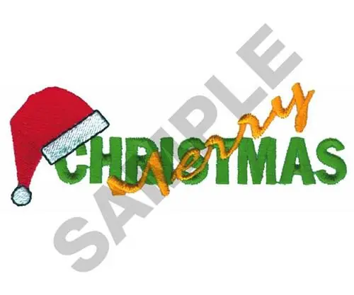 MERRY CHRISTMAS Embroidery Design Special Discount