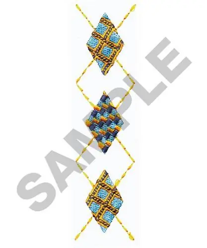 Best Choice Diamond Argyle Embroidery Design
