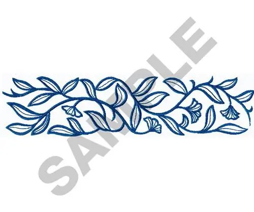 LEAF BORDER Embroidery Design Limited Edition