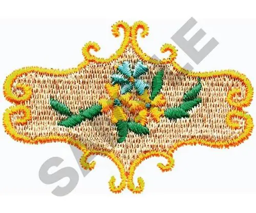 Instant Buy FLORAL DECORATION Embroidery Design