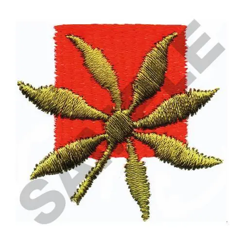 GOLD FLOWER Embroidery Design Fast Shipping