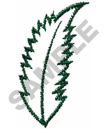 LEAF OUTLINE Embroidery Design Professional Grade