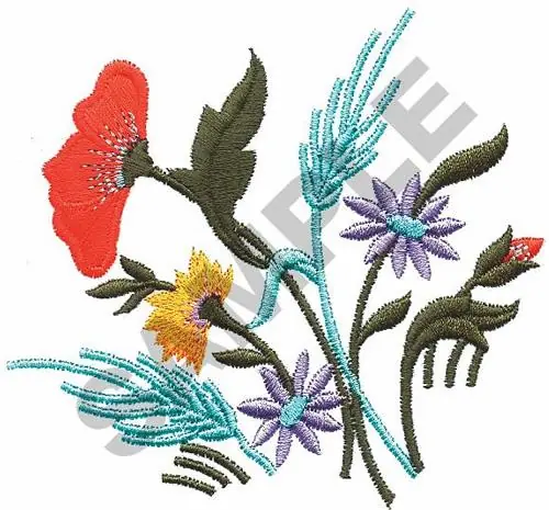 WILDFLOWERS Embroidery Design Affordable