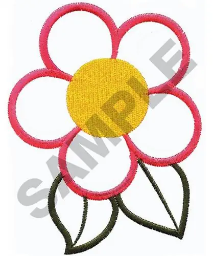 Brand New FLORAL OUTLINE Embroidery Design