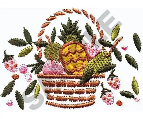 FRUIT BASKET Embroidery Design Trending