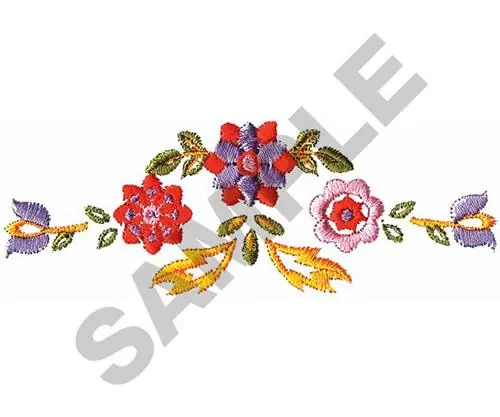 FLORAL BORDER Embroidery Design Limited Offer