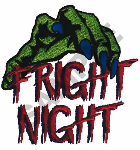 FRIGHT NIGHT Embroidery Design Original