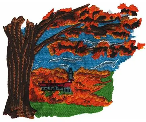 Buy Direct FALL SCENE Embroidery Design