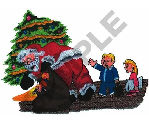 SANTA SCENE Embroidery Design Secure Checkout
