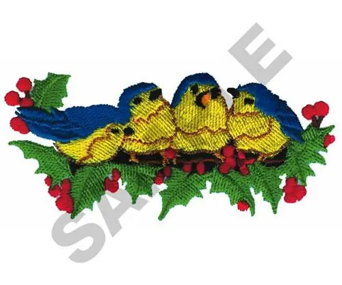 Limited Offer CHRISTMAS BIRDS Embroidery Design